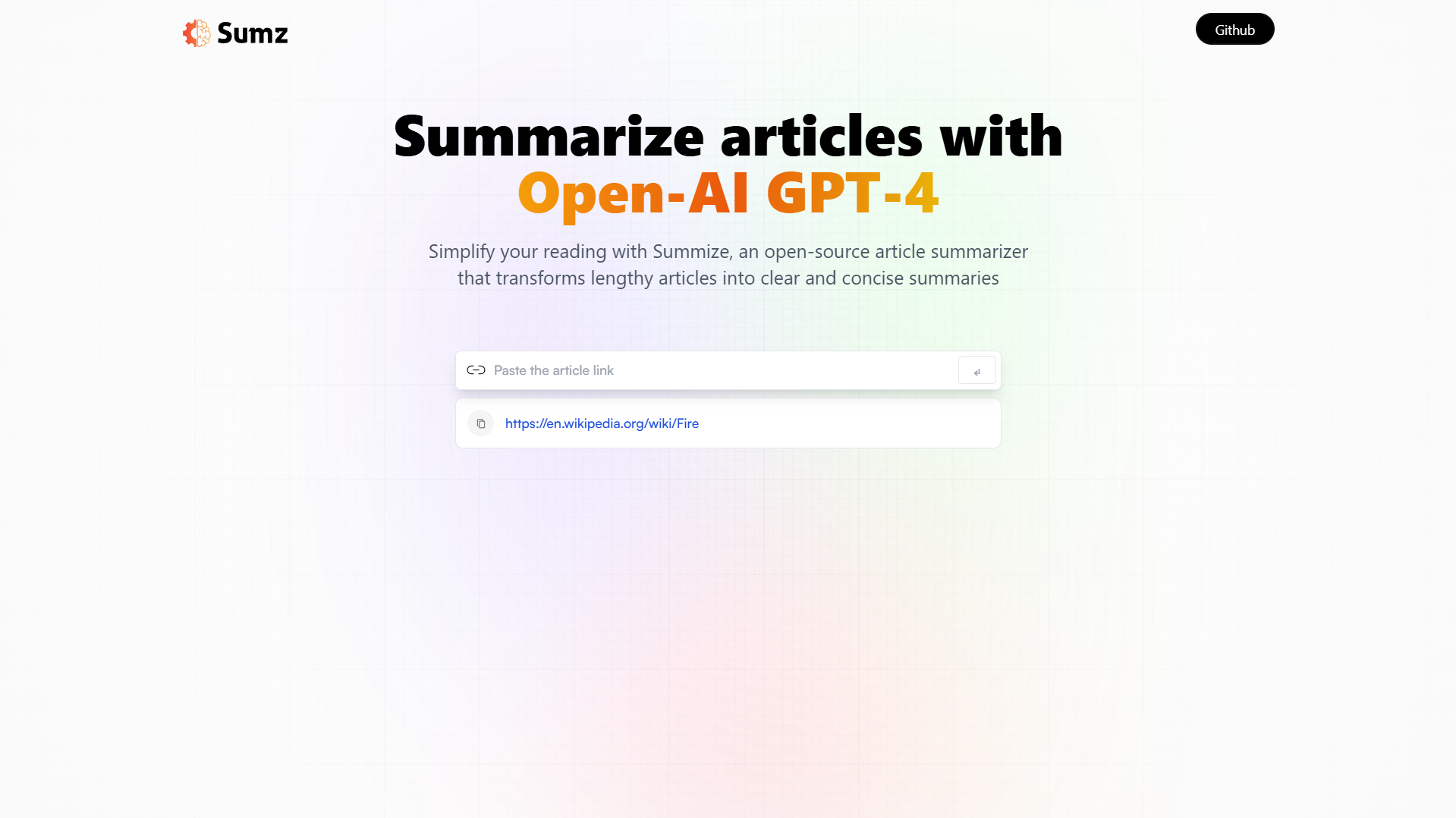 AI article summarizer