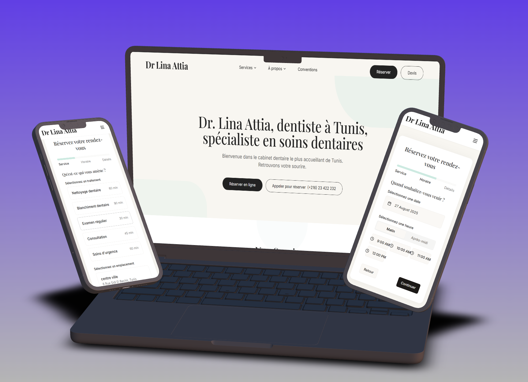 dentist booking website